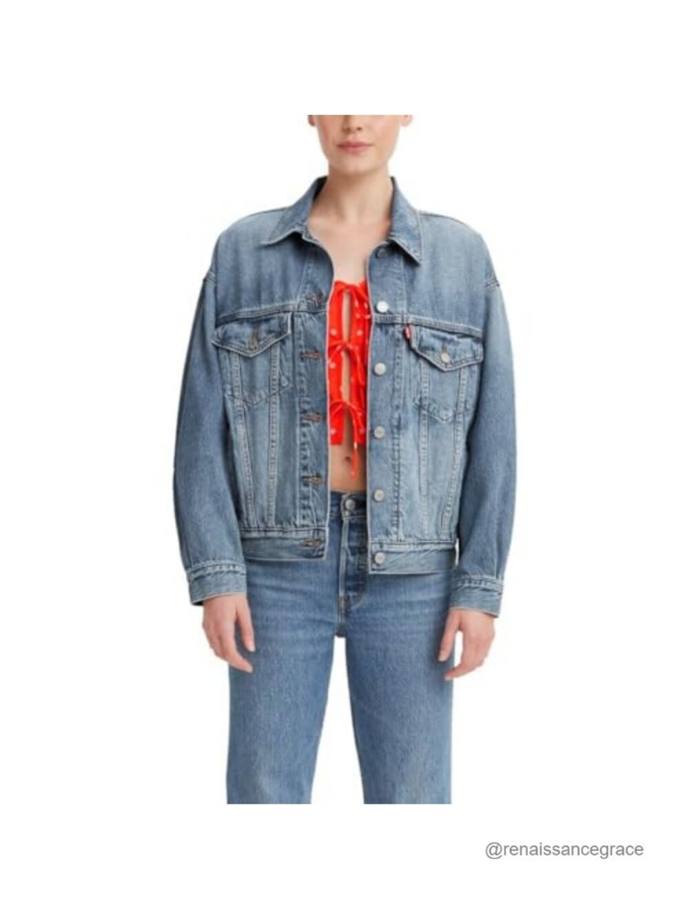 Levi's 90s Trucker Jacket Relaxed Fit Recycled Cotton Denim Jacket
